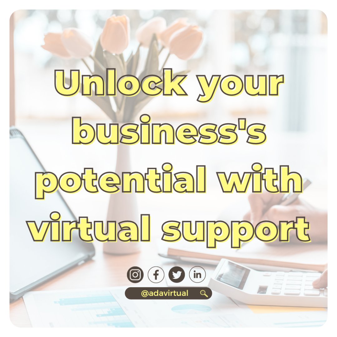 adavirtual's tweet photo. Happy Monday everyone! 😊
Starting the week with a positive attitude and a productive mindset can set the tone for the rest of the week. We hope you are all feeling motivated to tackle whatever challenges come your way. 💪

#MondayMotivation #VirtualBusinessSupport #Productivity https://t.co/8PDtj1w5cR