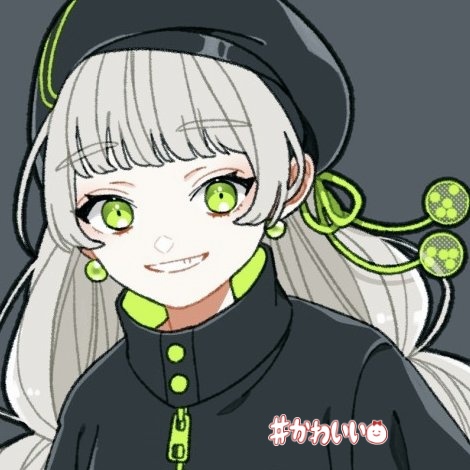 1girl solo green eyes earrings smile jewelry long hair  illustration images