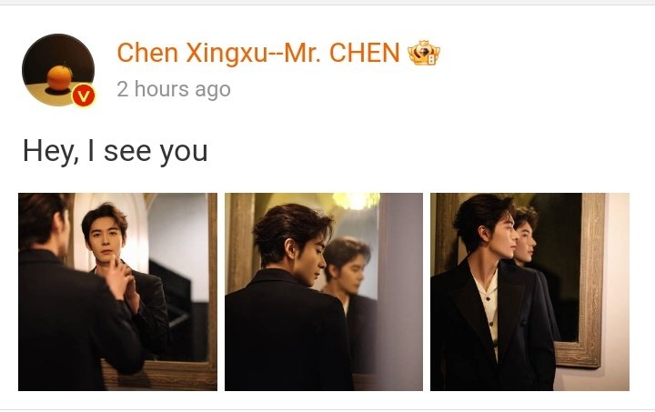 railee_928's tweet photo. #ChenXingxu Weibo Update 041723
" Hey, I see you "
- hmn.. who? who? 🤭👀
Why does it sounds like a threat? lol, 😅
#MrChen https://t.co/AfM2J0y6UV