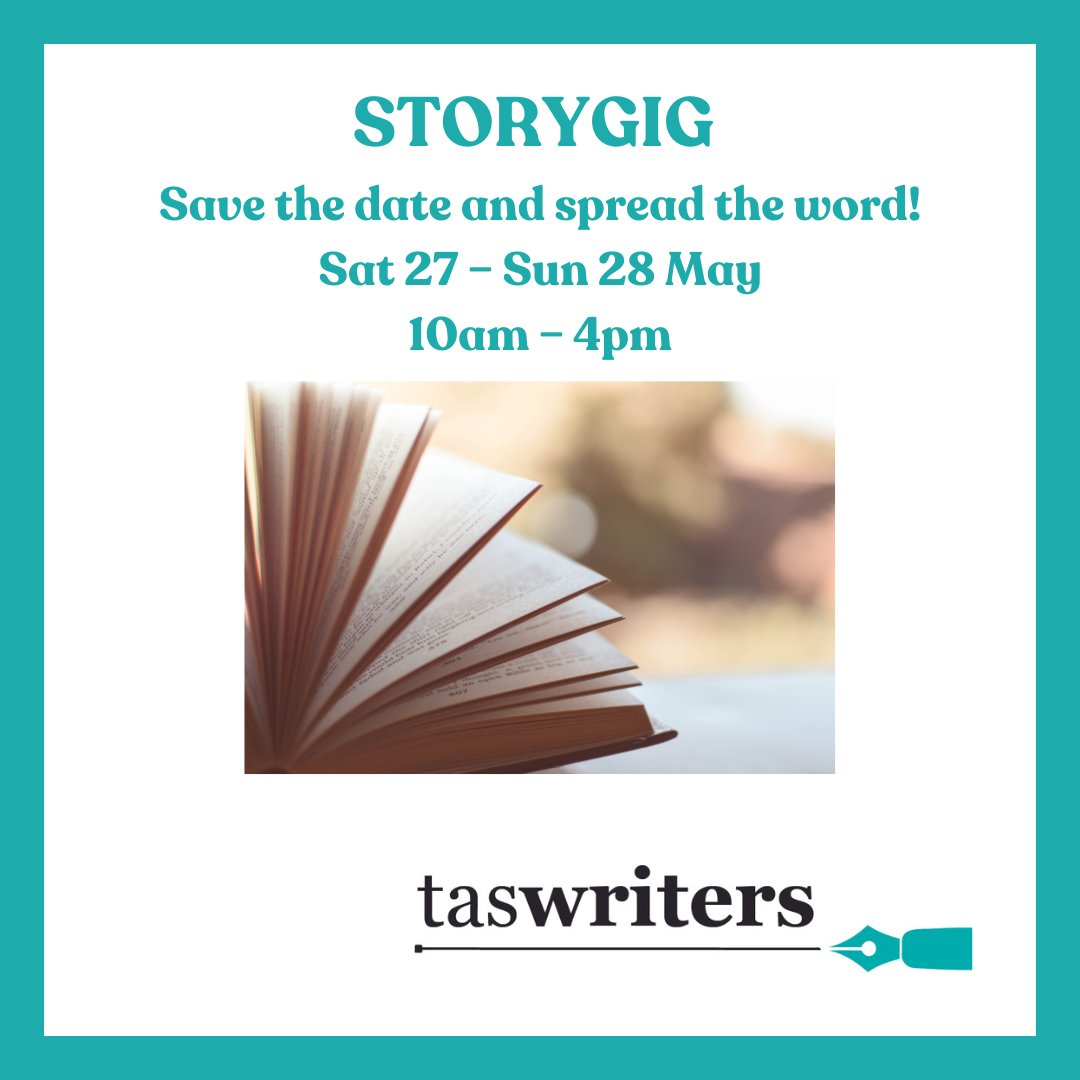 TasWriters's tweet photo. Join us for ‘Storygig’ TasWriters first storytelling festival for young people, celebrating readers, writers, visual artists and media, dance and music. #taswriters #storygig #tasmania #hobart #books #writing https://t.co/jLTPhcmXiW