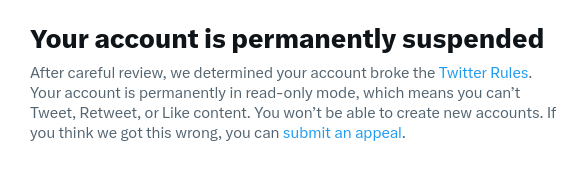 JUM9583's tweet photo. My twitter was suspended by mistake, and it has been successfully unlocked after Appeal. https://t.co/yHxqYJIGfO