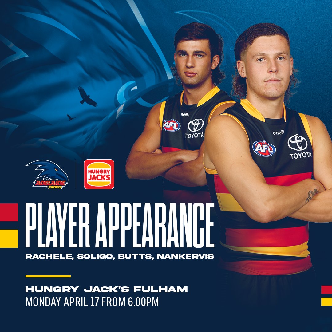 Adelaide Crows on Twitter "Grab a Whopper and a selfie tonight from