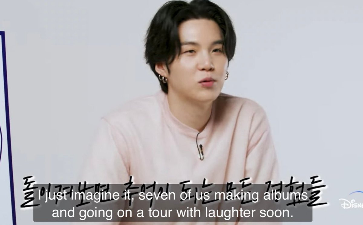 italianarmyfam_'s tweet image. 📸 Yoongi per Disney+ Corea

🐱 Mi immagino noi sette, a fare album e andare in tournée presto, ridendo [di tutto]
🐱 Non vedo davvero l'ora che arrivi il giorno in cui noi sette torneremo insieme come una squadra

🥺😭💜 @BTS_twt