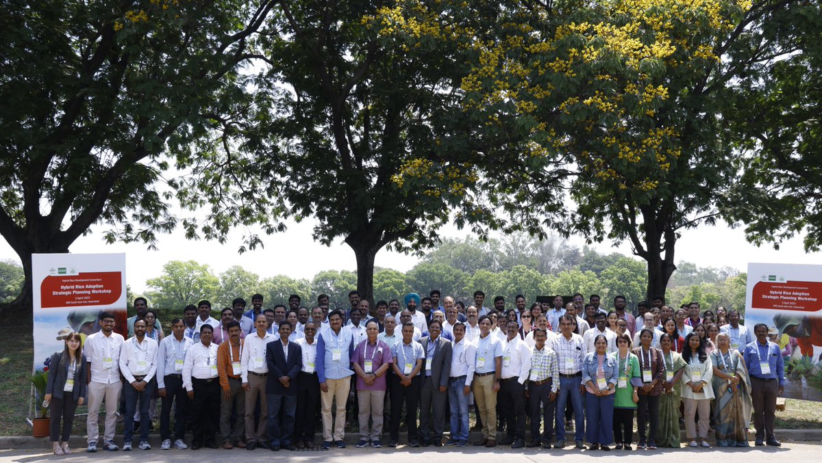 vikasirri's tweet photo. Exciting news from the IRRI, we have coordinated Hybrid Rice Adoption Strategic Planning Workshop held on April 5th, 2023! A roadmap was drafted at the IRRI South Asia Hub in Hyderabad to stimulate wide-scale adoption of hybrid rice technology. https://t.co/rXH4TmzzK7