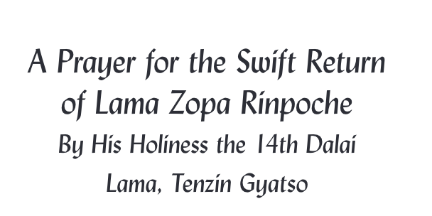 Root_Institute's tweet photo. Please download Prayer for the Swift Return of Lama Zopa Rinpoche by His Holiness the Dalai Lama with additional prayers by other distinguished lamas

https://t.co/rIvirPXWea https://t.co/MeipI8QAiZ