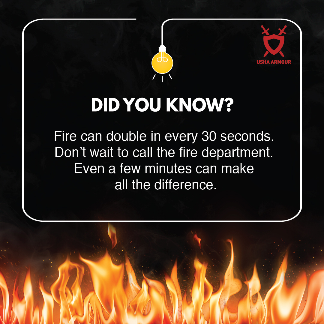 ushaarmour1's tweet photo. 𝐃𝐢𝐝 𝐘𝐨𝐮 𝐊𝐧𝐨𝐰?
🔥 A fire can double in size every 30 seconds!

That's why it's crucial to act fast and call the fire department as soon as possible. Remember, every minute counts in an emergency.

Stay safe and be prepared!

#didyouknow #didyouknowfacts #didyouknowthat https://t.co/KwLgEUVUaz