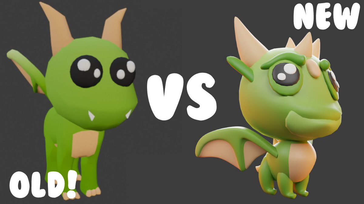 StarPawsNews's tweet photo. @ItsBeekingXo has posted the latest model of the Dragon pet!

Look at it compared to the old one! 😍

#StarPawsNews #Roblox https://t.co/b4mkTorSHw