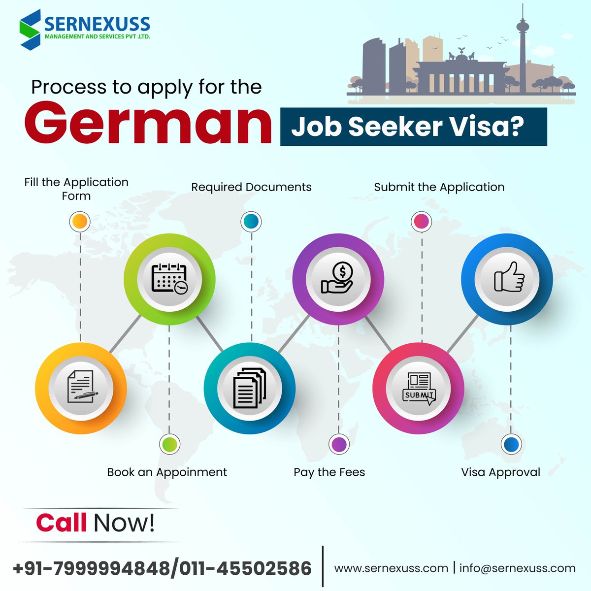 sernexuss's tweet image. A German job seeker visa is the best way to migrate to Germany.
 
For more information call us at +91 7999994848 or drop an email to us at info@sernexuss.com
You can also chat with our experts: bit.ly/3YFARfD

#germany #migratetogermany  #sernexuss #sernexussimmigration