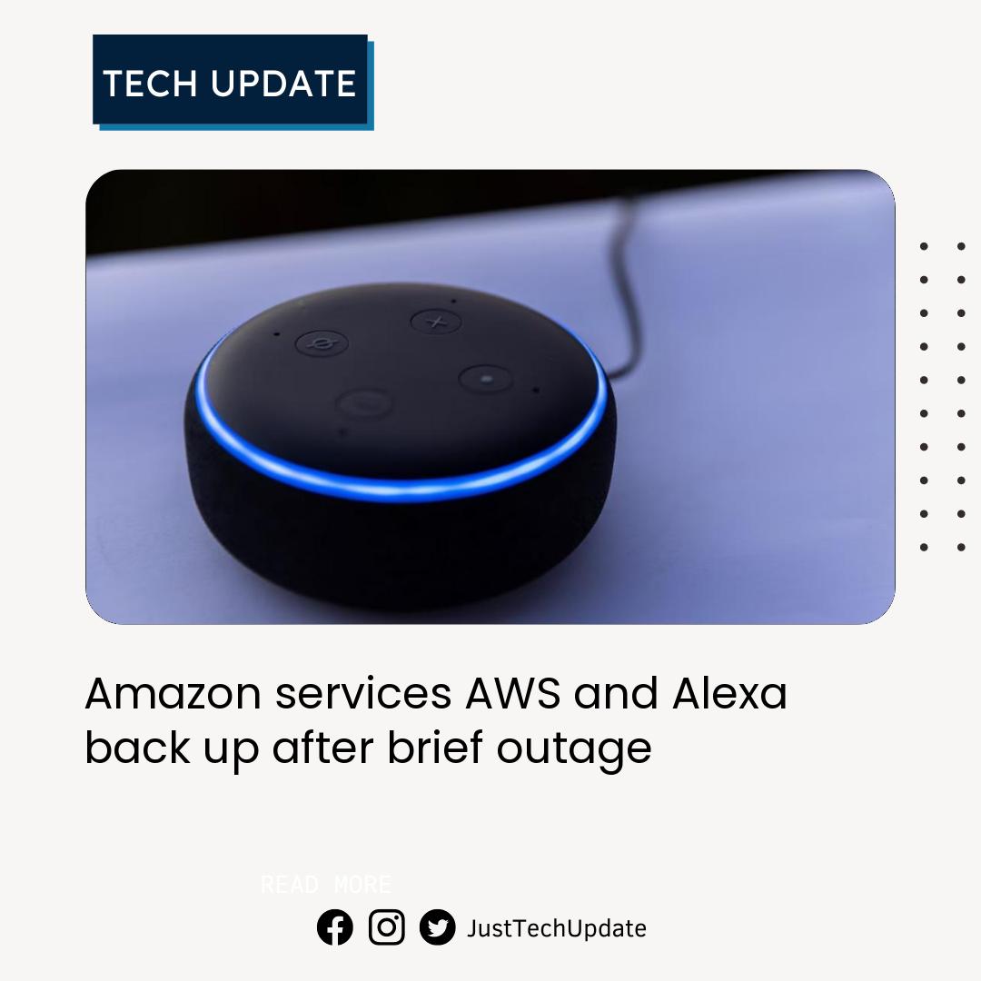 Amazon's cloud division AWS and voice assistant service Alexa are back online after a brief outage in the US. 
 #technology #news #technews https://t.co/H8waydqt8d
