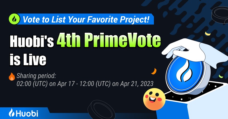 HTX_Global's tweet photo. 🚀 New PrimeVote Upgrades Incoming!

#Huobi's 4th PrimeVote Hits The Stage!

Vote to List Your Favorite Project!

Read Rules👇👇