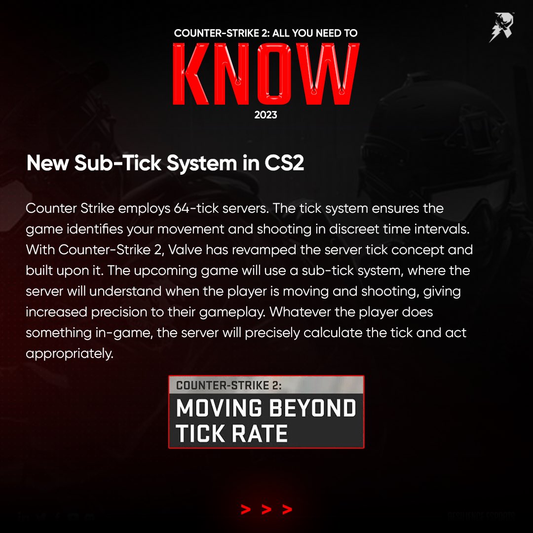 Resilience_esp's tweet photo. All you need to know about the new Counter Strike - 2 (part 2)
Drop down your thoughts in the comment section! 

#csgo2 #counterstrike #fps #pc #valve https://t.co/XvUhvk6COG