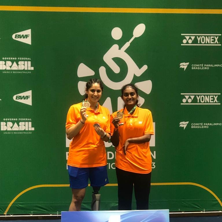 TANUVAS_Tweets's tweet photo. Selvi. M.Thulasimathi, III  Year  Student of Veterinary College and Research institute, Namakkal, has made TANUVAS  proud by winning GOLD in SINGLES  and DOUBLES and SILVER in MIXED DOUBLES in  Parabadminton International Level 2 held at Sao Polo Brazil (BWF event) https://t.co/r0C4mwmRYS
