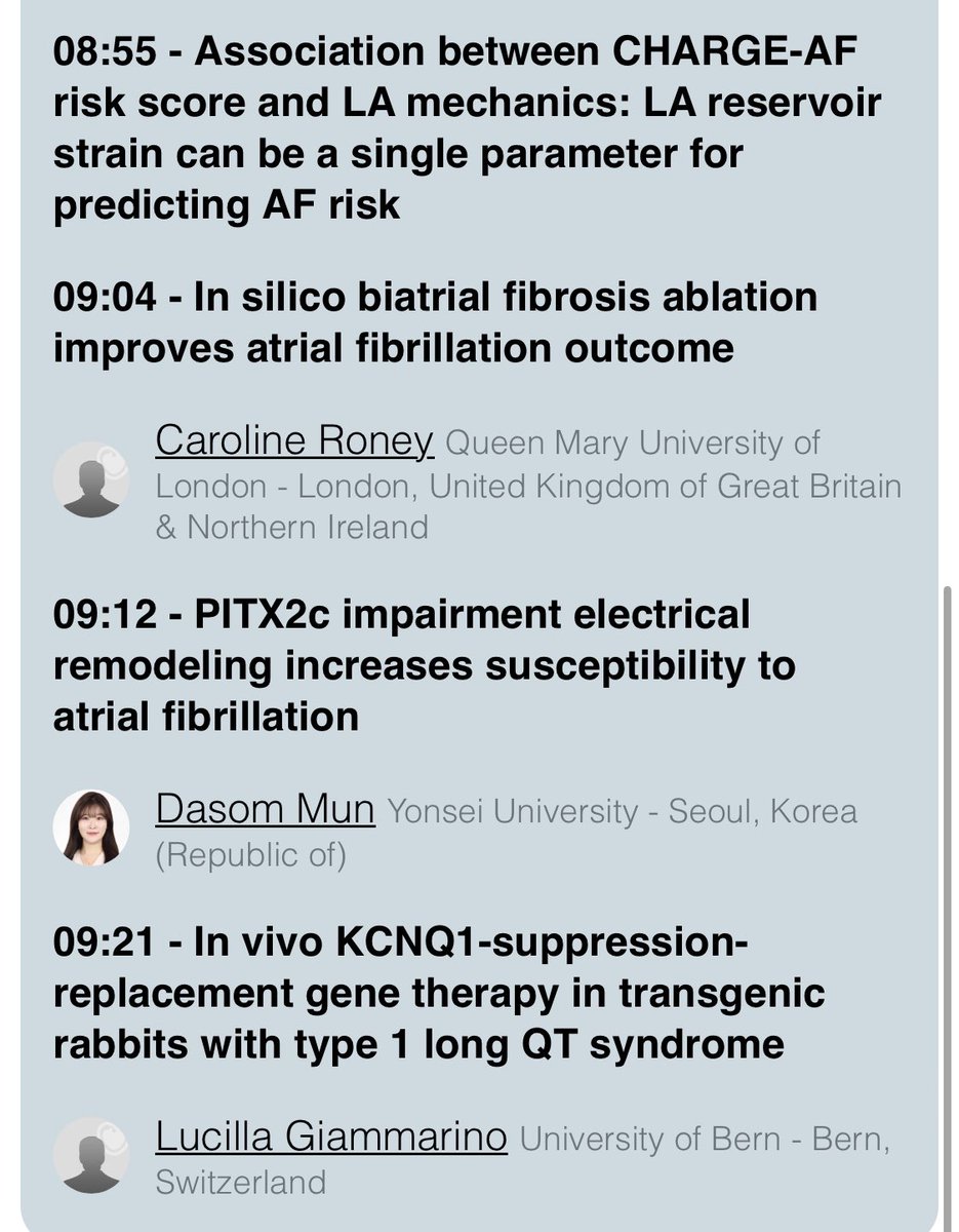 #EHRA2023 
Abstract session: basic science
📍Agora
⏰8:30-9:30
🗓️17.04
Extend the clinical knowledge by the mechanisms regulating arrhythmias!
#BacktoBasics #BasicEP

@FilgueirasRama @JoseJalife4 @CarolRemme @JorisWinters @CarolineRoney @dasommun @lucillagiammarino @carolineroney