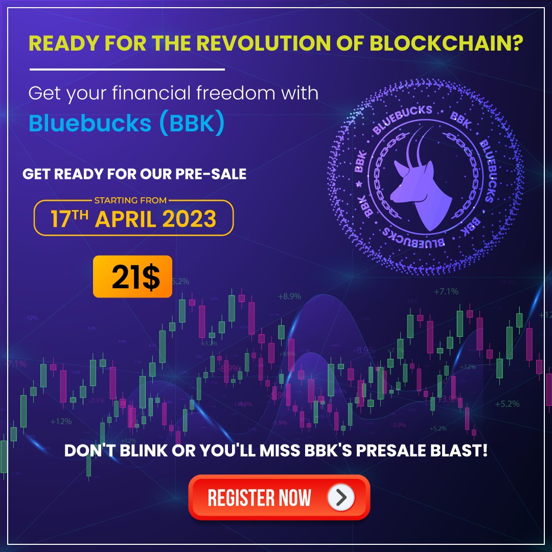 BluebuckCoins's tweet photo. Don't settle for slow transactions β choose Bluebucks 100,000 TPS π
Pre-sale starting from 17th April 2023.
#Bluebucks #presale #cryptocurrency #cryptonews #bitcoinnews #ethereum #cryptotrading #blockchainnews #blockchain #nftmarketplace #nft #coinmarketcap #coins https://t.co/HCaamKDx8S