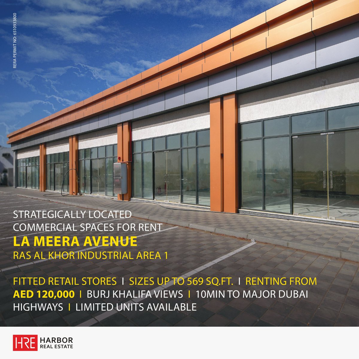 LA MEERA AVENUE

To capture this golden opportunity &amp; enjoy professional rental advice, contact Harbor Real Estate, the only agency to receive gold ranking 6 times in a row by Dubai Land Department.
+971 4 325 1616
+971 50 916 6543