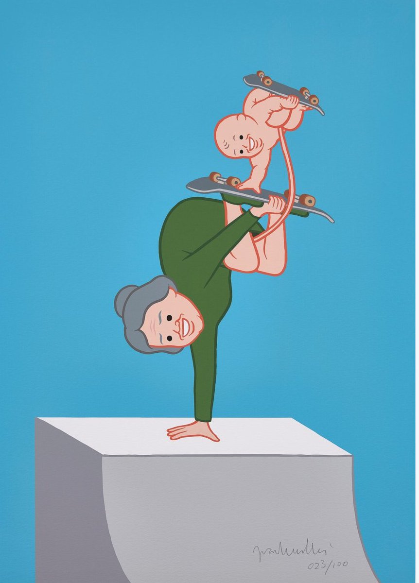 JOAN CORNELLÀ: Double Handstand #art #nft #contemporaryart #LoveIsBlind