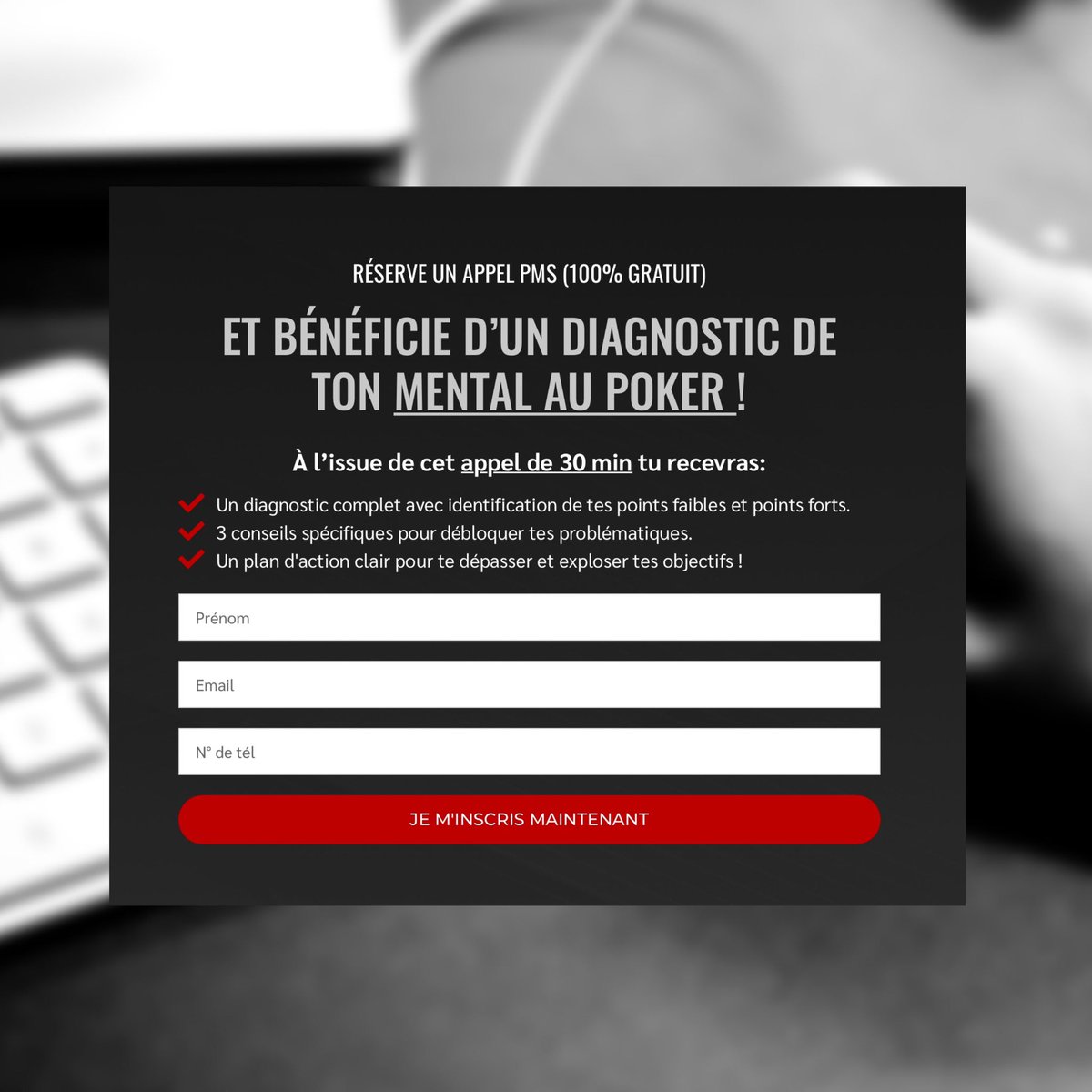 SystemPoker's tweet photo. ☎️RÉSERVE UN APPEL PMS (100% GRATUIT)

Et bénéficie d’un diagnostic de ton mental au poker ! 

⚡️ À l’issue de cet appel de 30 minutes tu recevras:

1/2 https://t.co/dvkpvEQ1ET