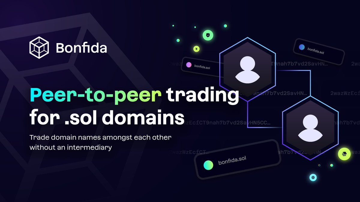 1/PEER-TO-PEER TRADING FOR SNS🧑‍🤝‍🧑

P2P trading takes place exclusively between 2 individuals. These trades can either be domain-only or SOL-included to make the offer more attractive  

It includes: 
✅Shareable trade links 
✅Counteroffer abilities 
✅Trade summaries &amp; more