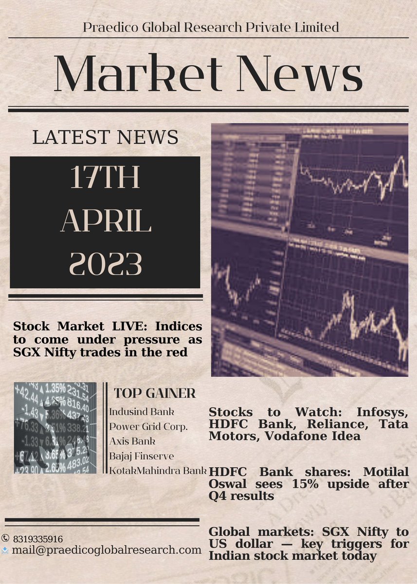 GlobalPraedico's tweet photo. Stock Market News for today 📢 https://t.co/slrQApWCxf