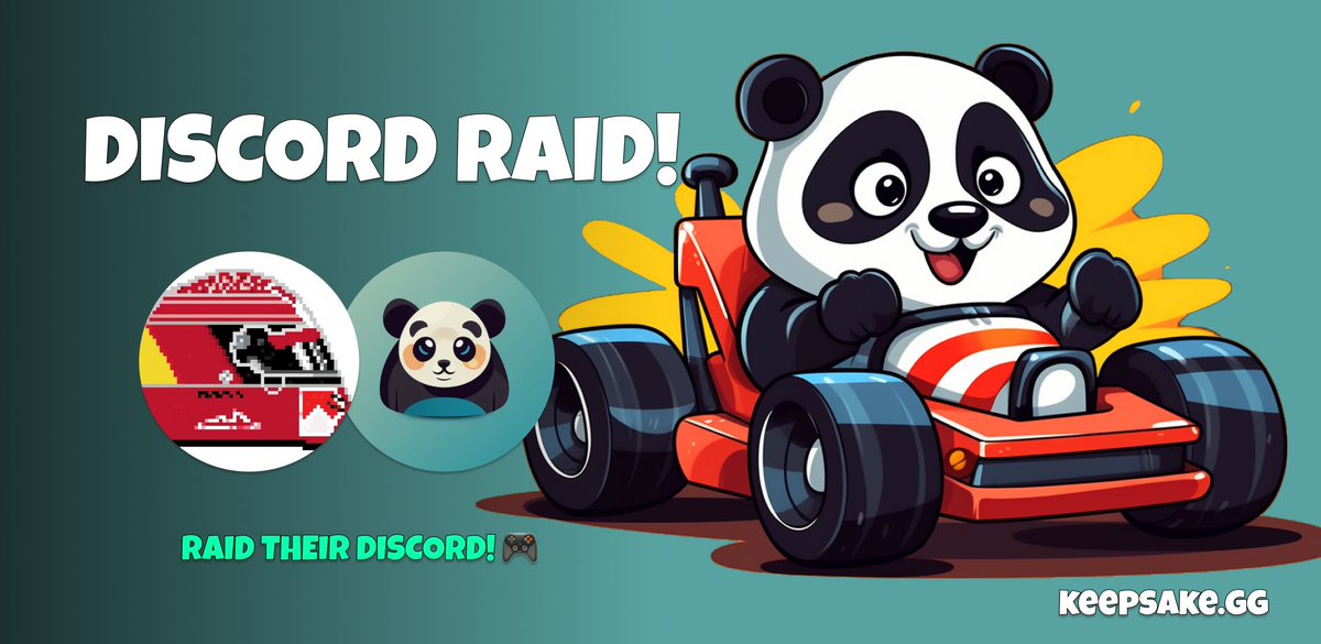 KeepSake on Twitter Discord Raid!💣🚨 Racing fans