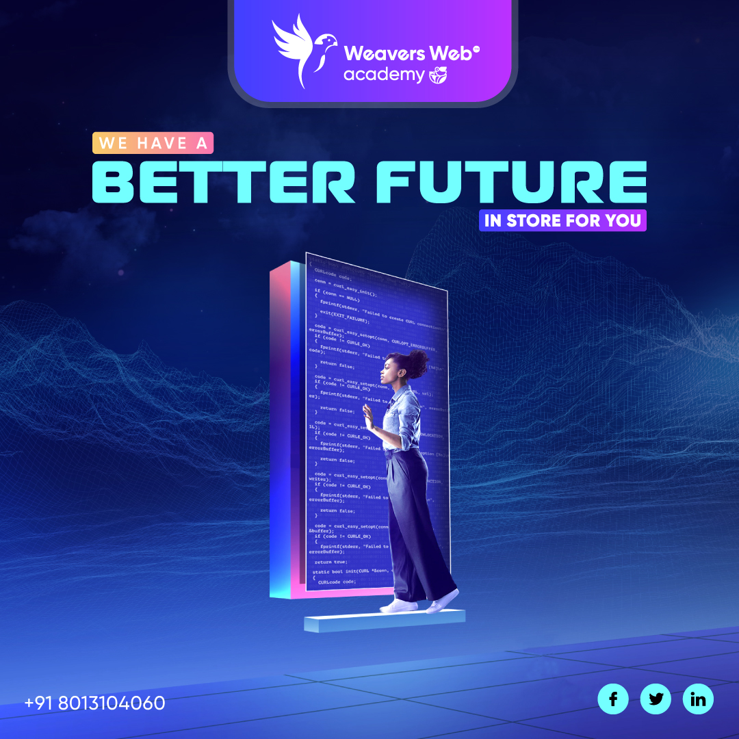 weavers_academy's tweet image. You could expect a well-deserving future that we have in store for you. You could get a glimpse of that by booking a demo class and get to know our courses well. #EnrollToday. – weaversweb.academy
#FutureOpportunities #CoursesForSuccess #LearningNeverStops #Career #Growth