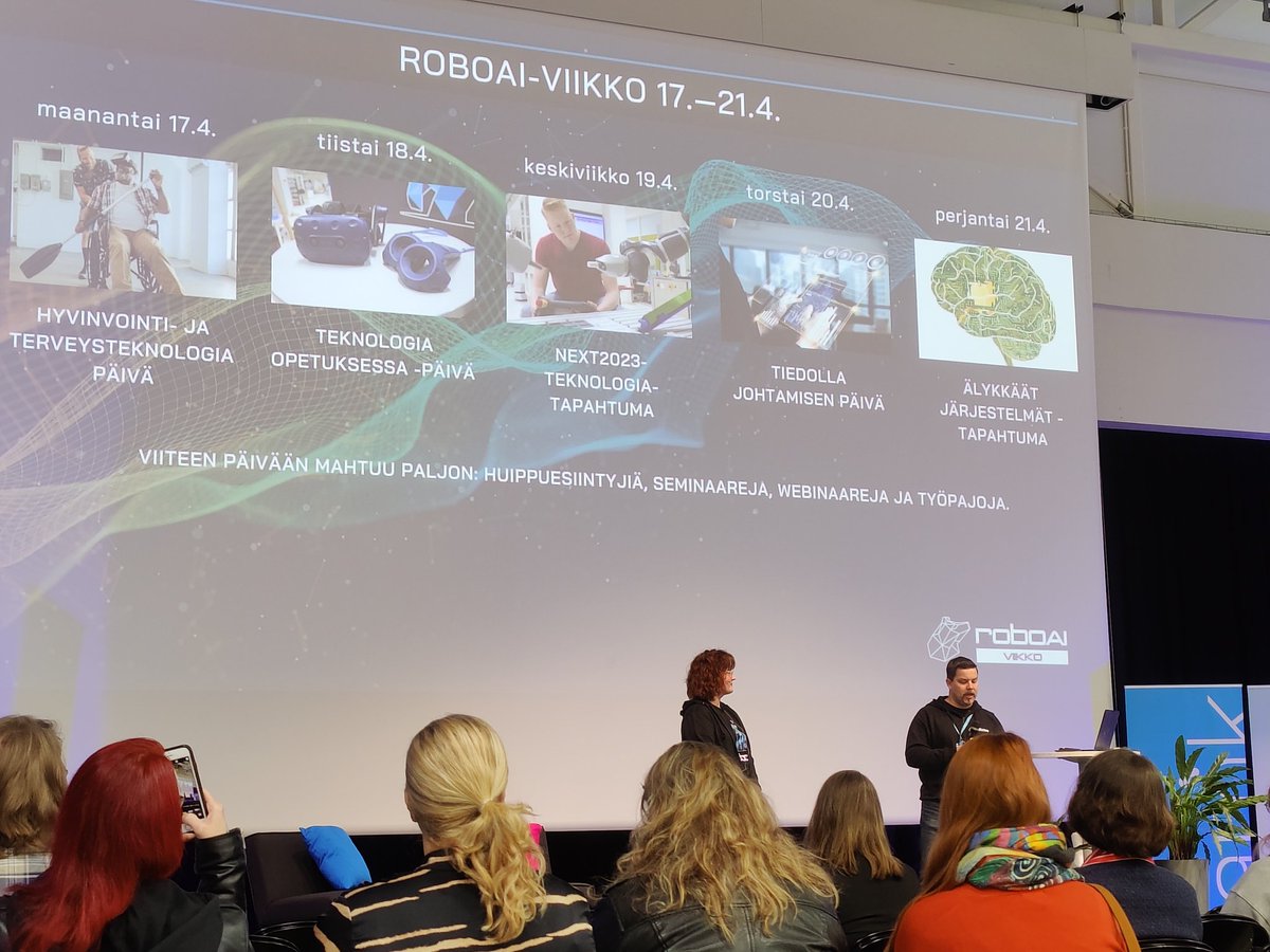 Nyt se @RoboAI2 viikko alkoi. 🤩