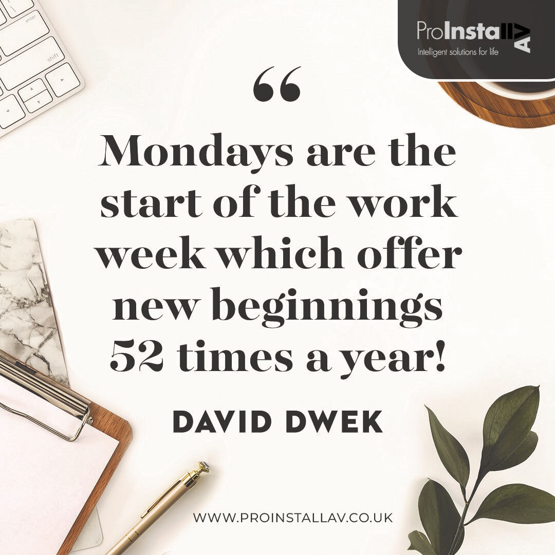 #MondayMotivation Mondays are the start of the work week which offers new beginnings 52 times a year!