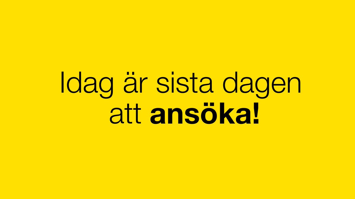 Idag är sista dagen att söka till unversitetet! Trycket på antagning.se brukar bli högt under de sista timmarna, så vänta inte för länge. Är du osäker på ditt val kan du chatta med flera av studenter på lnu.se/chatta Hoppas vi ses i höst. #pluggapålnu