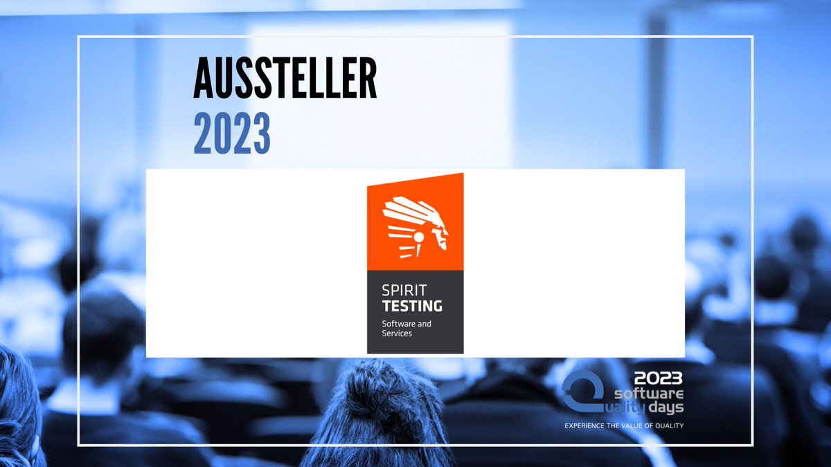 Wir begrüßen Spirit Testing als Aussteller.

SPIRIT-TESTING und SPIRIT-ONSIDE sind Ihre Lösungs- und Consulting-Partner mit langjähriger Erfahrung in der agilen Software-Qualitätssicherung und -entwicklung. 

#swqd #swqd2023 #conference #softwarequality #softwareconference