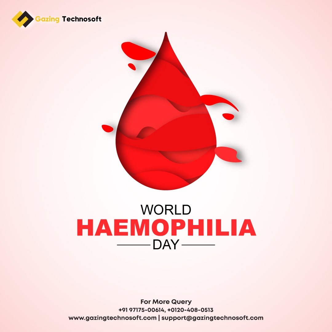 Together we can make a difference in the lives of people with hemophilia. Show your support on World Hemophilia Day!

gazingtechnosoft.com

#WorldHemophiliaDay #GazingTechnosoft #WHD2023 #HemophiliaAwareness #BloodDisorders #FactorDeficiency #BloodClottingDisorders