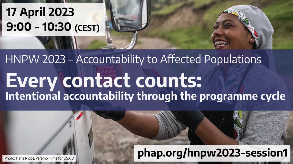 Starting today, we are delighted to announce an event series organised by PHAP with @iascch members as part of the 2023 edition of the Humanitarian Networks and Partnerships Weeks (#HNPW). Learn more and register for the event series at: regi.page/hnpw2023