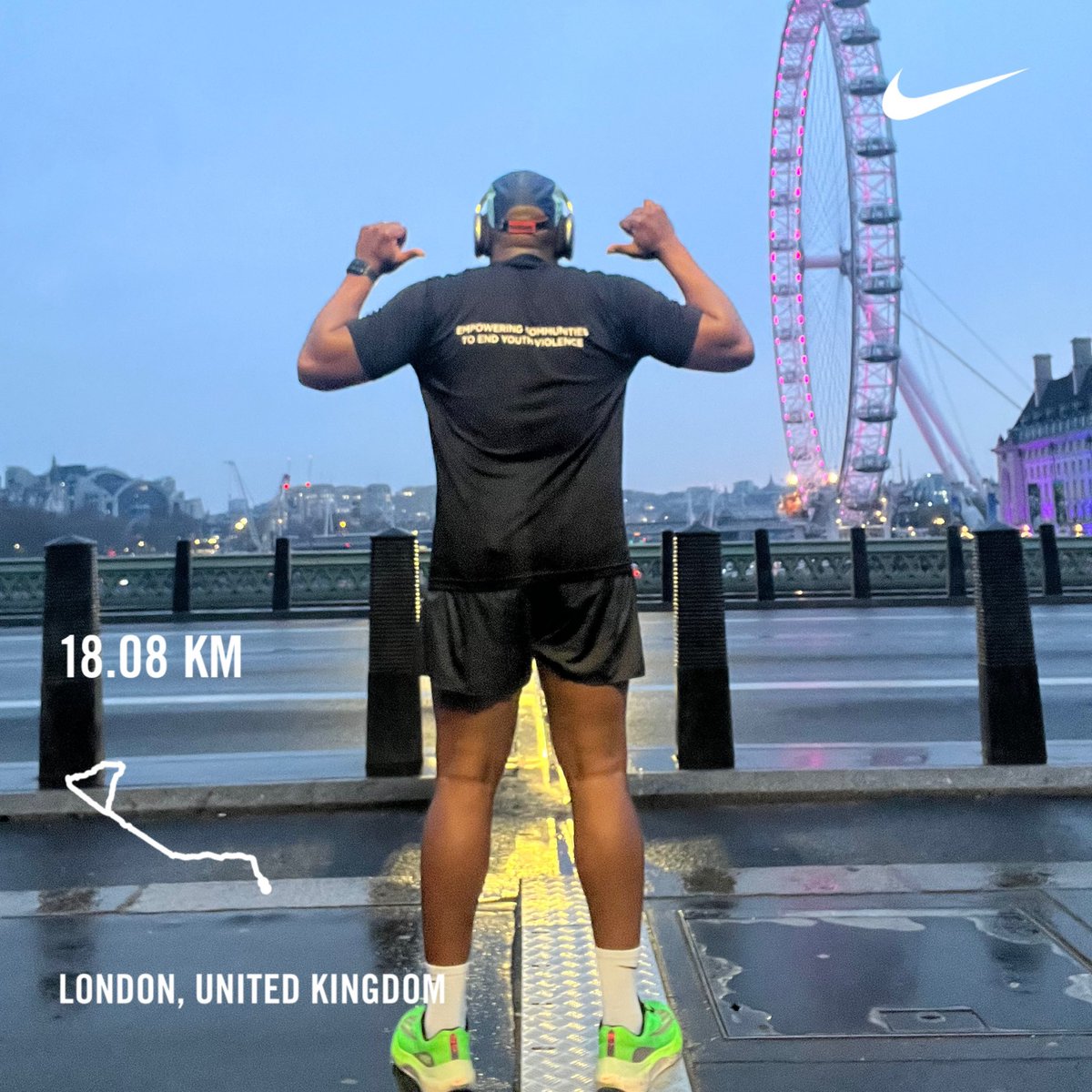 benlindsayOBE's tweet image. New week. New blessings. Let’s go! 5AM run club is back! Wet and rainy but well worth getting soaked for! #HackneyHalf @PowerTheFightUK