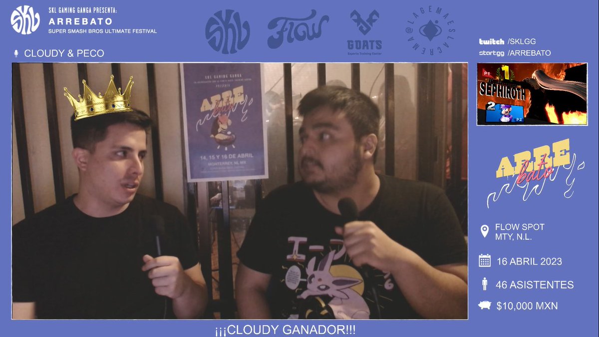 smashboxmx's tweet photo. El Rey del Norte lo hace de nuevo.
@CloudyAegis es el ganador de #ArrebatoPopular de @SKLGamingGanga 
Se lleva las Grand Finals contra XTR Waka
3-1 en el primer set y 3-2 en el reset.

Te amamos un chingo, Cloudy. Muchas felicidades.
 
#ArgulNation #KingInTheNorth https://t.co/oiYXx25psV