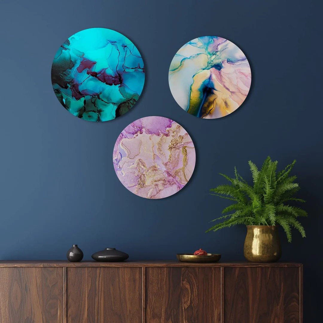 officialkhirki's tweet photo. Elevate your decor with our Circular Canvas Painting set - high-quality prints on real wood frames, arranged in any way you want. Perfect for any setting, from homes to hotels.
Explore this Painting from here:- https://t.co/dhyLKiuC5z
#CircularCanvasPainting #wallart #homedecor https://t.co/0x4E97M6th