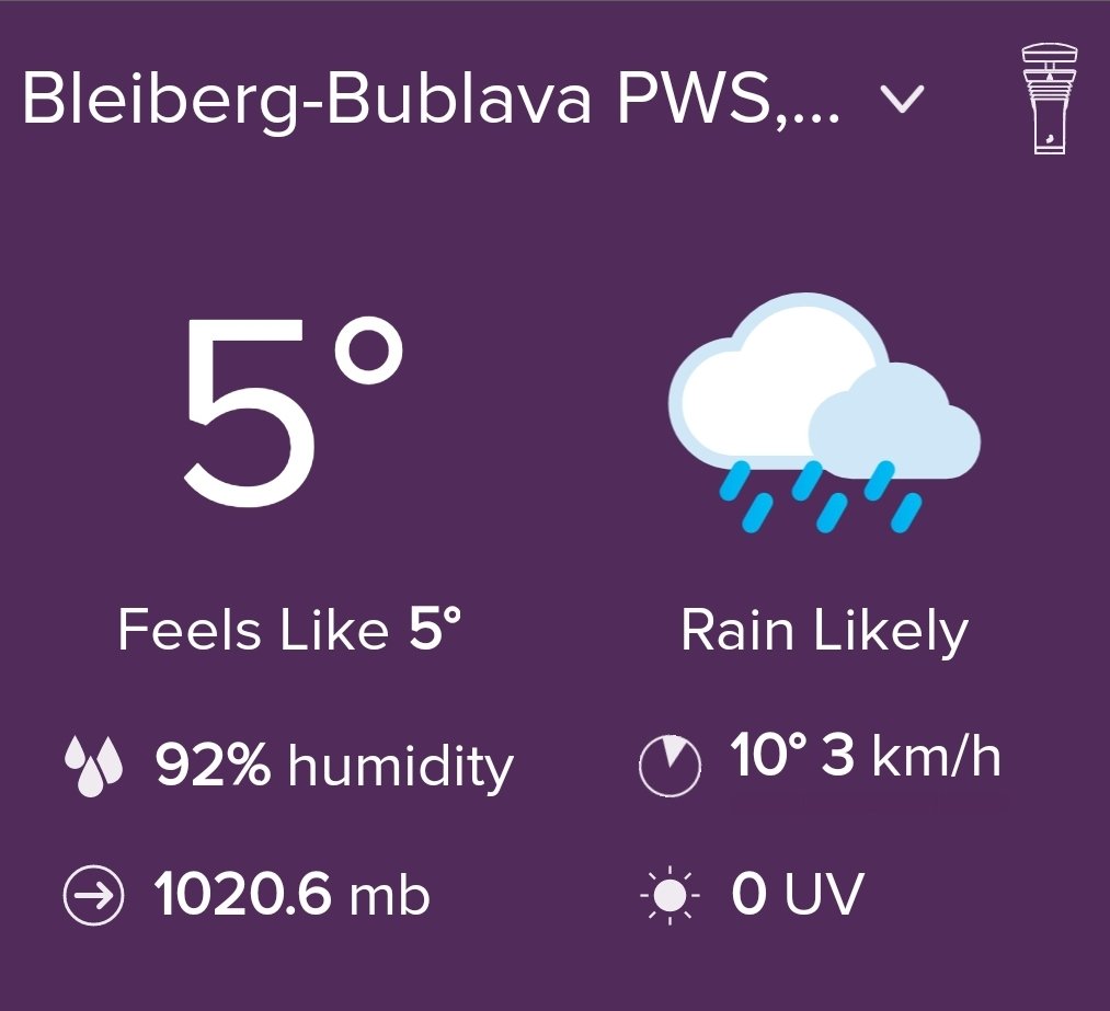 omicronCZ's tweet photo. Na Bleibergu oblačno, občas lehký déšť🌧️ Teplota 5°C, vlhkost 92%.
UV 0.2

Klidný vánek (1 Bft, S). Tlak stabilní. Viditelnost 16 km.

Krásný pondělní den z meteostanice #Tempest na Bublavě v Krušných horách😊

https://t.co/zWB5C9JyCZ

#WeatherTweet #weatherflow #pws #Bublava https://t.co/Z7zy0NIrpH