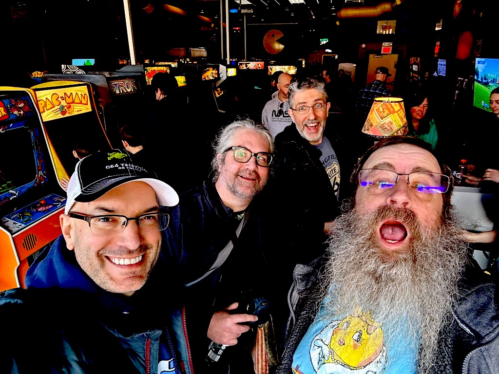 Backers: check your inboxes. We just published an update. The whole Arcade Dream Team is feeling very excited and optimistic.
We've been working hard in the studio and are seeing a lot of progress on the editing front, and still found some time to party down and socialize. \