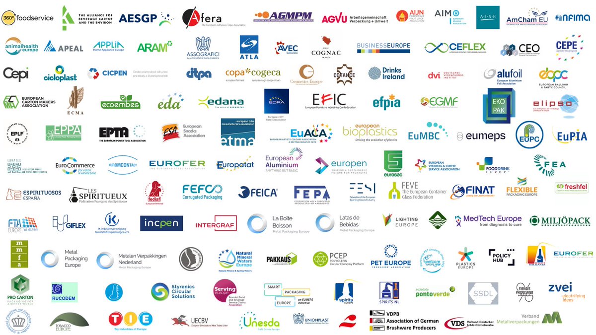 📢 Today, over 120 industry associations from the #packaging value chain urge the co-legislators to safeguard the internal market legal basis of the Packaging and Packaging Waste Regulation (#PPWD).

📰Read the full statement here: tinyurl.com/38pw49w9