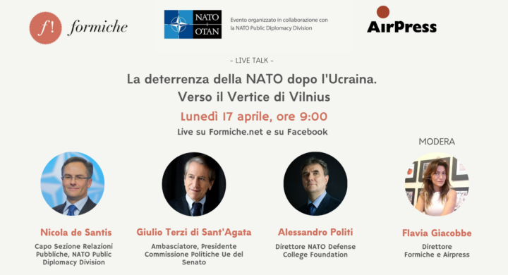 🔴LIVE NOW🔴

🛡️La deterrenza della Nato dopo l’Ucraina. Verso il Vertice di Vilnius

🎥Guarda il live talk in diretta al link⤵️
🔗formiche.net/2023/04/evento…