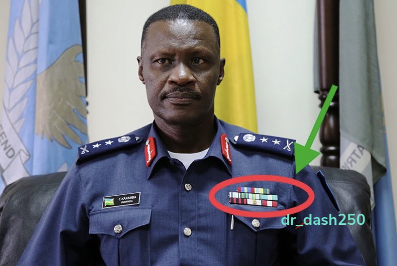 Military Ribbons of Rwanda. 10 Ribbons used by the Rwandan Defence Forces. A Thread;
