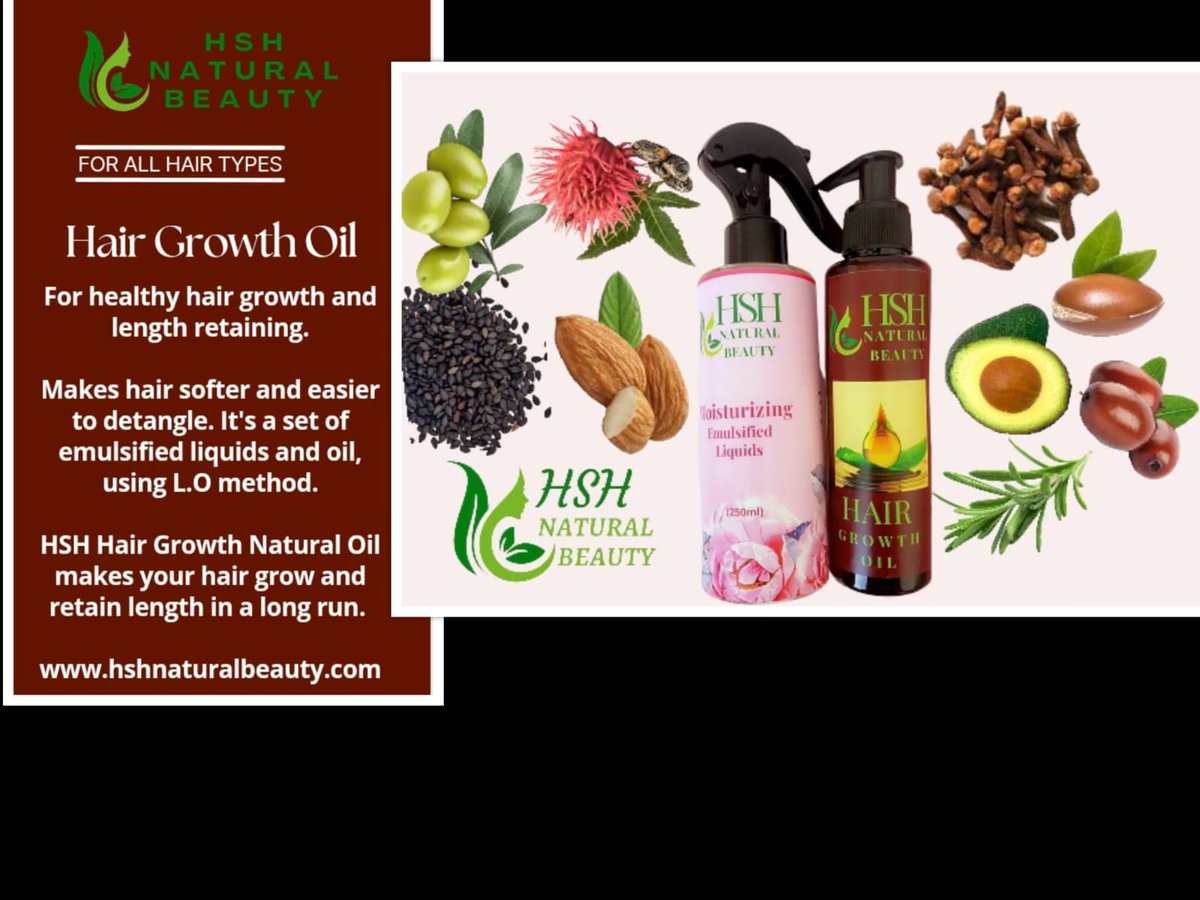 Moisture your hair with HSH  Hair Growth Oil #UgandansInDiaspora #Uganda #Ugandans #hair #naturalhair