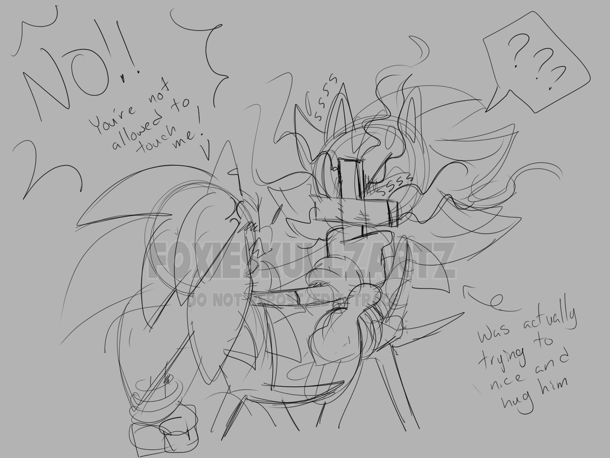 FoxieSkullzArtz's tweet photo. Okay me don't give Sonic more than 1 kid. 

Also Me: I'm not gonna go it. I'm just thinking about it.

Next day

Me: I did it. https://t.co/6w7pvO559h