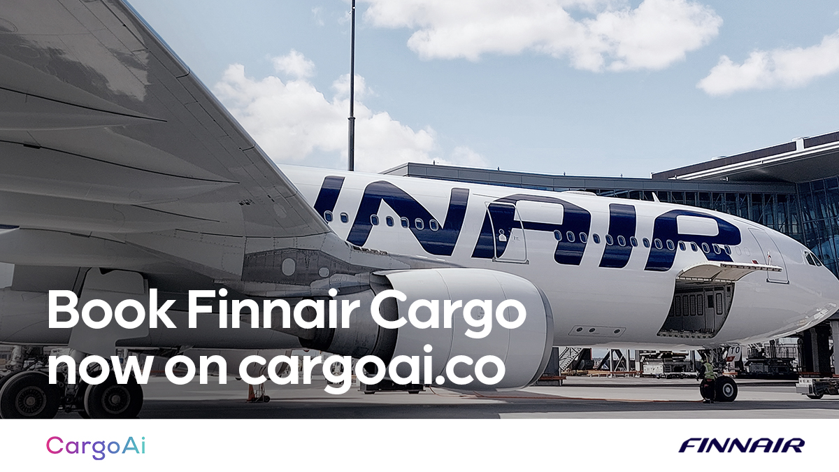 FinnairCargo's tweet photo. We are happy to inform that freight forwarders in India and Japan can now make cargo bookings for @Finnair flights also via https://t.co/wqI8d0hObw
#aircargo #digitalcargobooking #freightforwarding #airfreight #ebooking #onlinebooking #digitaltransformation #logistics https://t.co/I8CniAZxjA