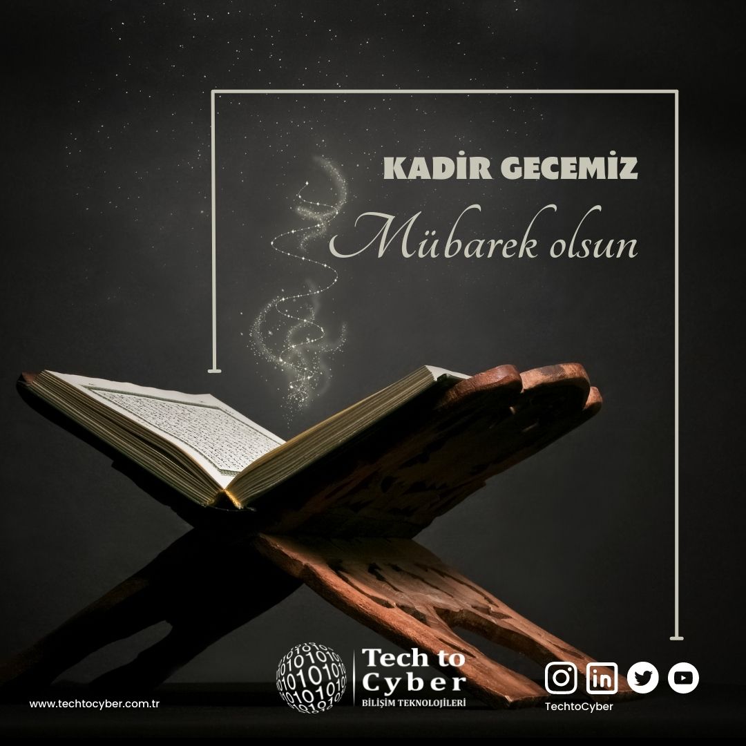 TechtoCyber's tweet image. &quot;Kadir gecesi bin aydan daha hayırlıdır. [Kadir Sûresi, 3]

Kadir Gecemiz Mübarek Olsun...
#KadirGecesi