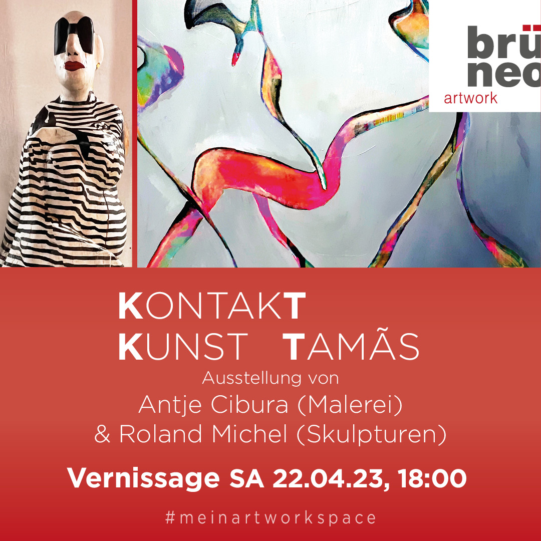 brueneo's tweet photo. ❤️ SA 22.04.2023 ab 18:00 Uhr #VERNISSAGE „KONTAKT KUNST TAMÃS“ – Kunstausstellung von Antje Cibura &amp; Roland Michel.

#meinartworkspace

#Kunstveranstaltung #Kunst #Künstler #Künstlernrw #Künstlerköln

#Artwork #Event #Veranstaltung #acrylmalerei https://t.co/AEfXQbpFdI