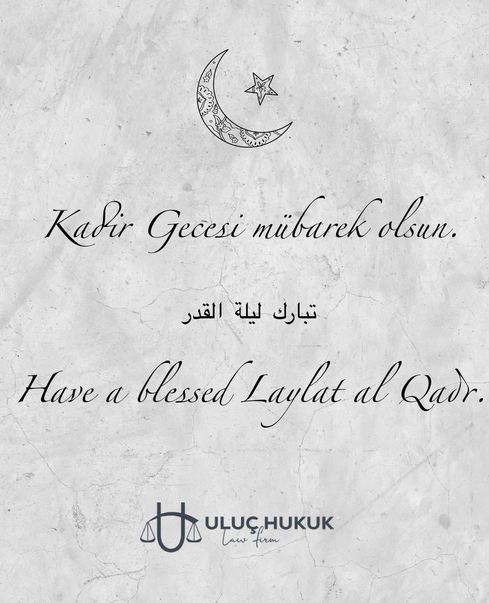 Allah (C.C.), tüm inananlara huzur, mutluluk ve ibadetle geçirmeyi nasip etsin. #KadirGecesi