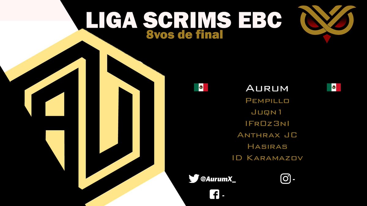 <a href="/AurumX_/">Aurum</a>  / CLASIFICADOS en el puesto 1 del grupo A. 

#SomosEBC🦉