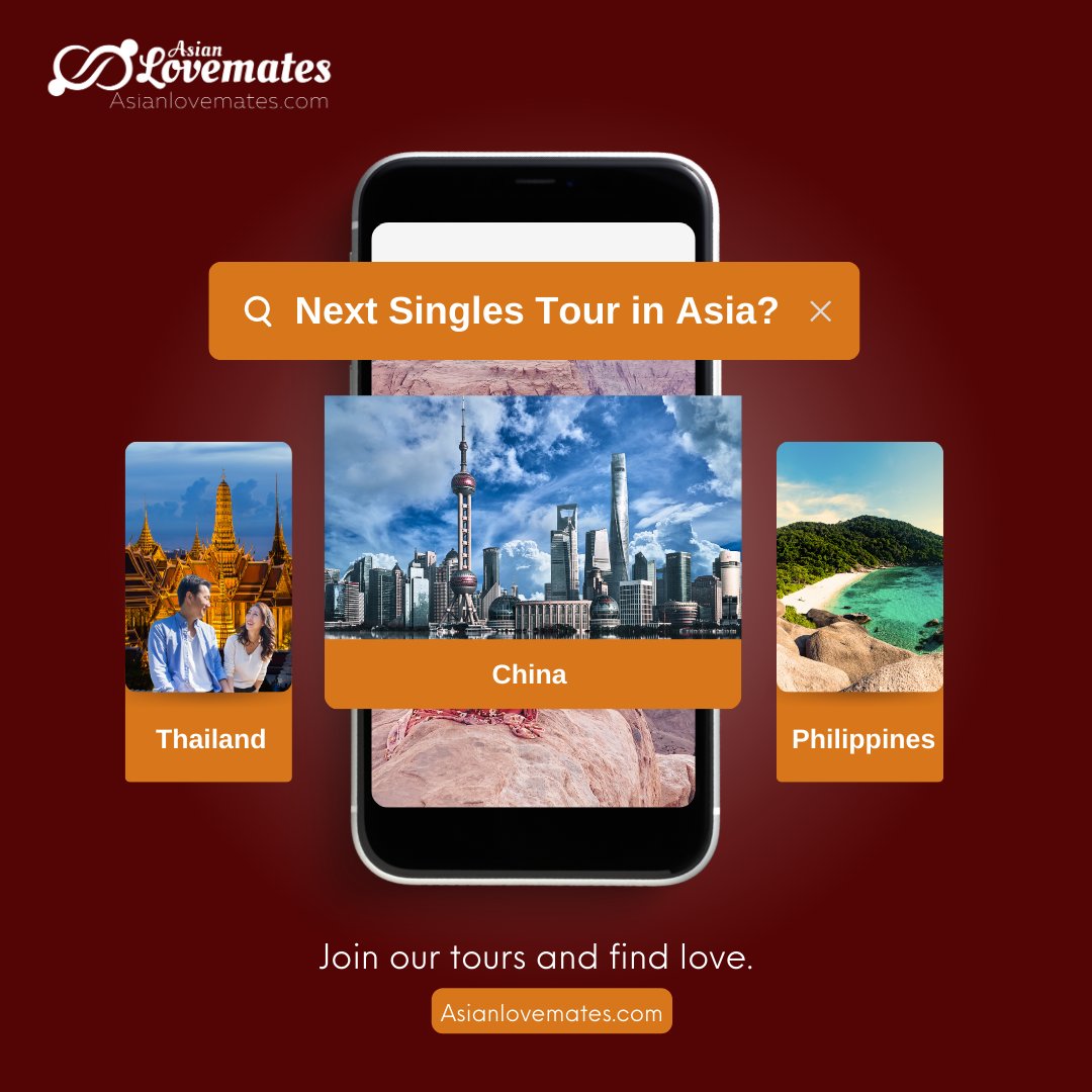 MatesAsian's tweet image. Are you single and want to travel? ✈

Explore the wonderful sights of Asia with the next Singles Tour. ❤

Join our tours and find love. Visit website 👉 bit.ly/Asianlovemates… 👈

#singlestour #asiatour #philippinetour #thailandtour #chinatour #dating #marriage