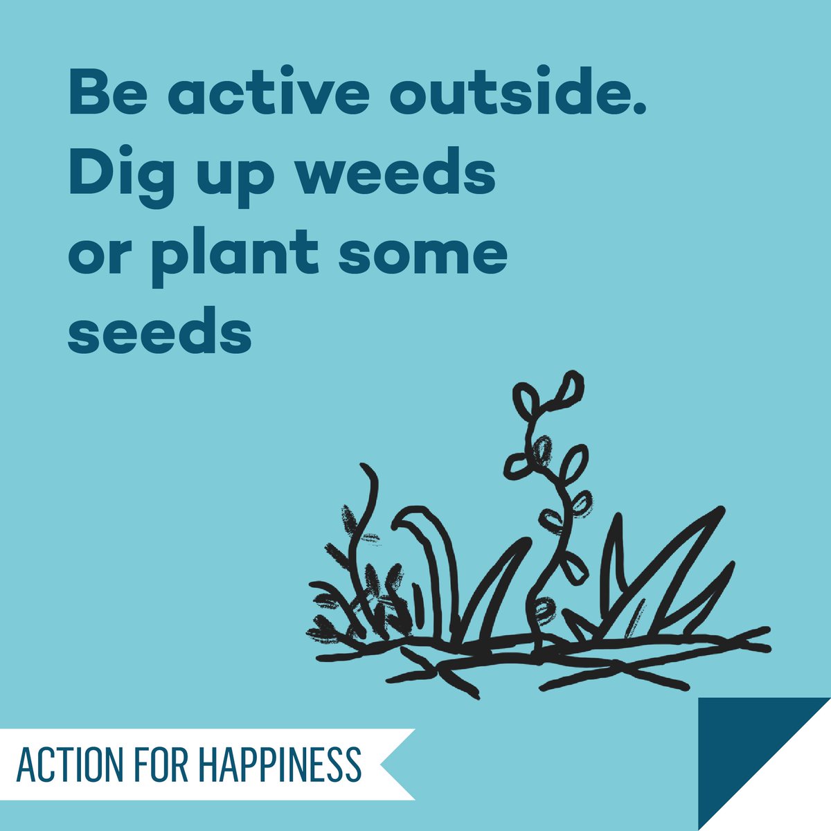 actionhappiness's tweet image. Active April - Day 17: Be active outside. Dig up weeds or plant some seeds actionforhappiness.org/active-april #ActiveApril