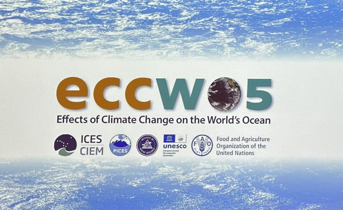 Excited to be at #ECCWO5! After 5 years, marine climate change scientists gathering to get fully up to speed on anything CC related…