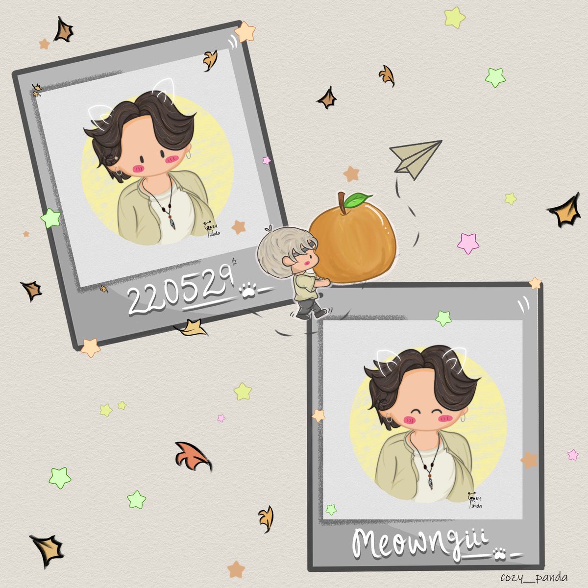cozy__panda's tweet photo. @MinaIsLate My Meowngii!🐱🍊 https://t.co/kV5rWSkXWg